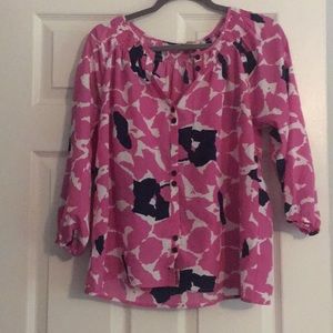 Pink and blue spotted Yumi Kim top, size small